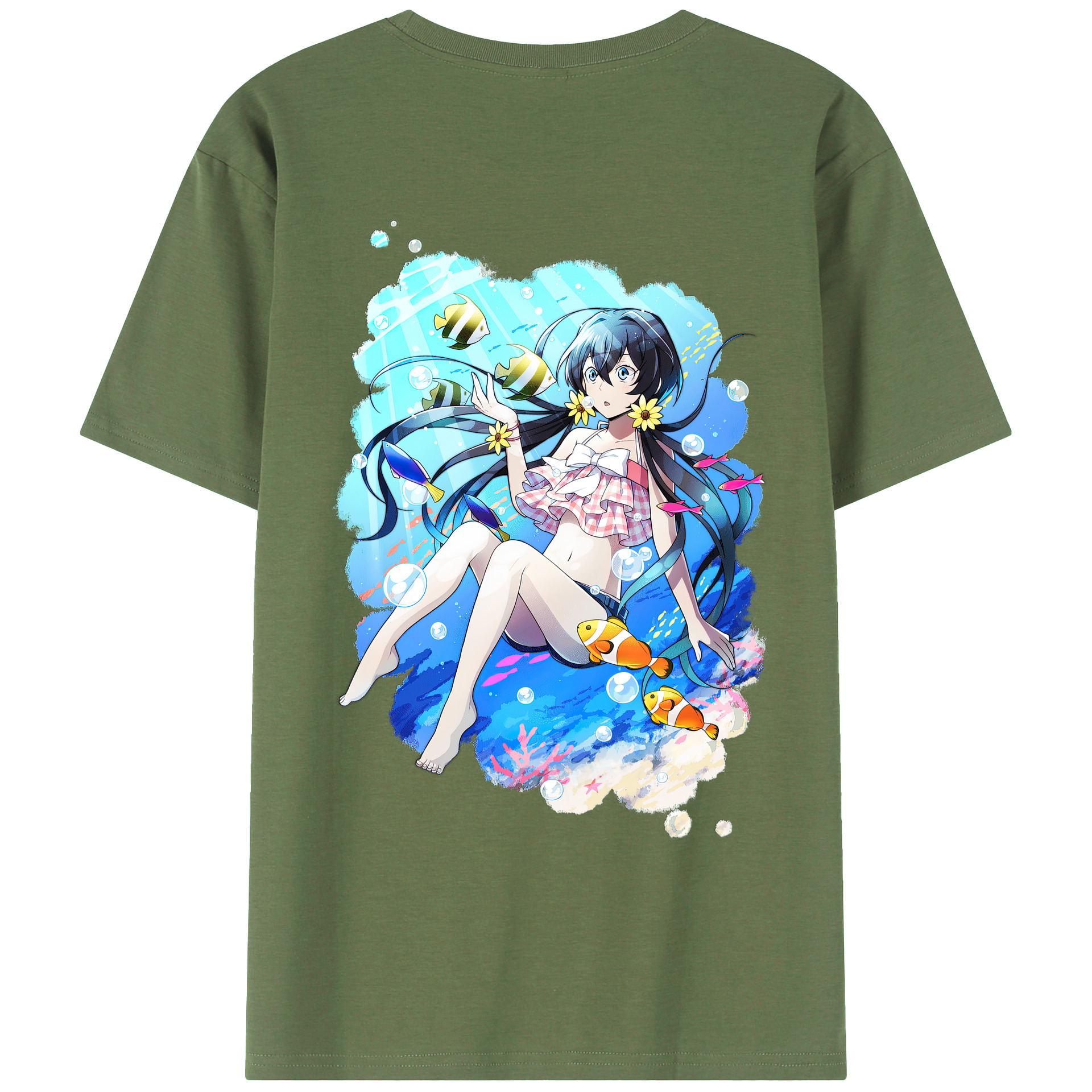 （画像用） 文豪ストレイドッグス Bungo Stray Dogs 綿100％ メンズ半袖Tシャツ（バックプリント） 通気性